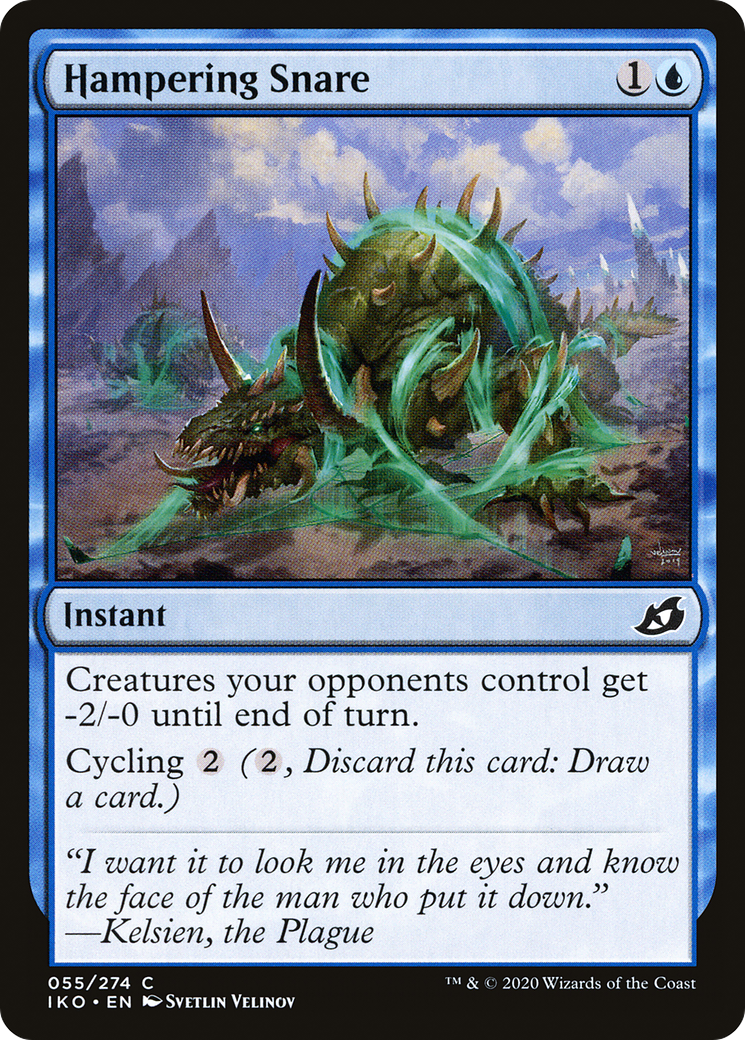 Hampering Snare (IKO-055) (Foil)