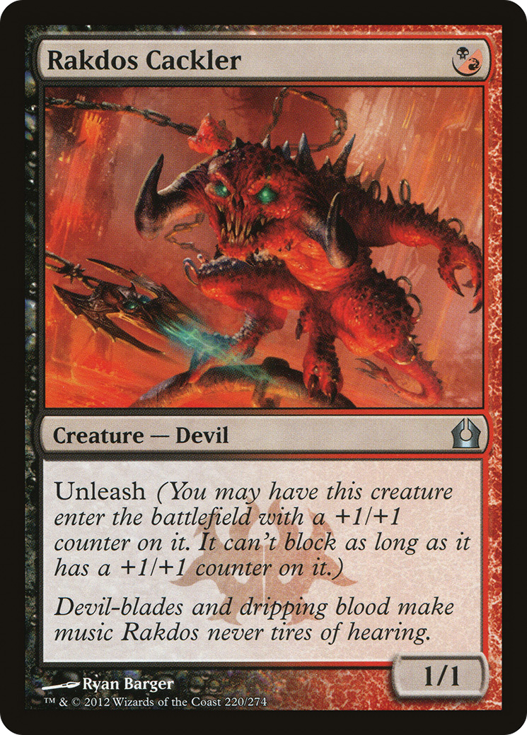 Rakdos Cackler (RTR-220) (Foil)