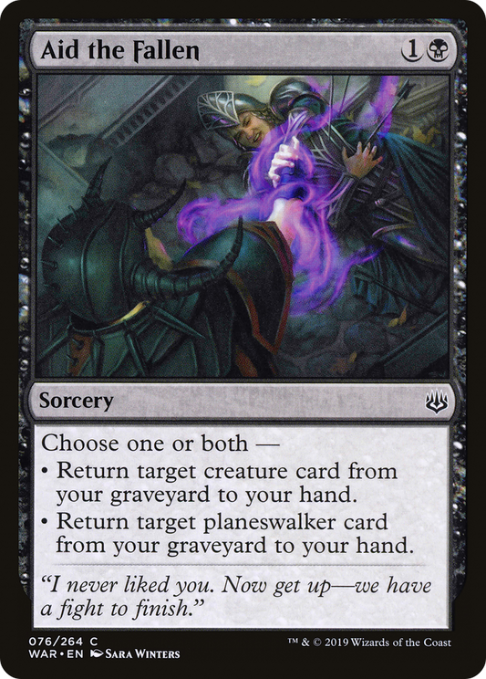 Aid the Fallen (WAR-076) (Foil)