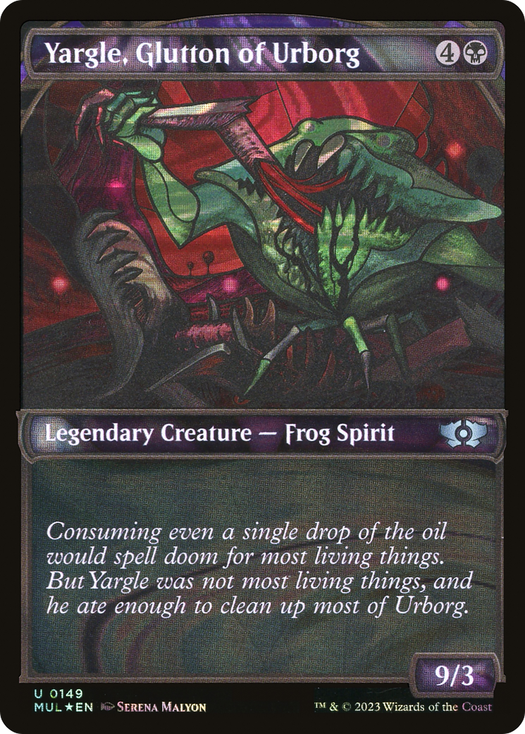 Yargle, Glutton of Urborg (MUL-149) (Showcase) (Halo Foil)
