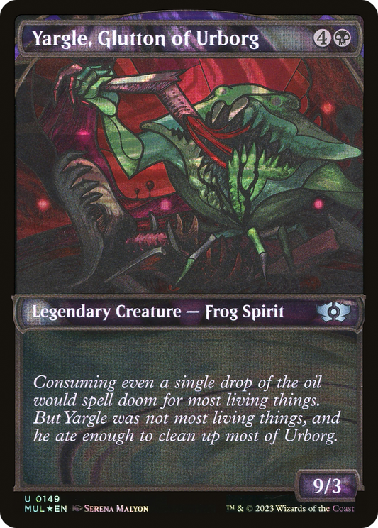 Yargle, Glutton of Urborg (MUL-149) (Showcase) (Halo Foil)