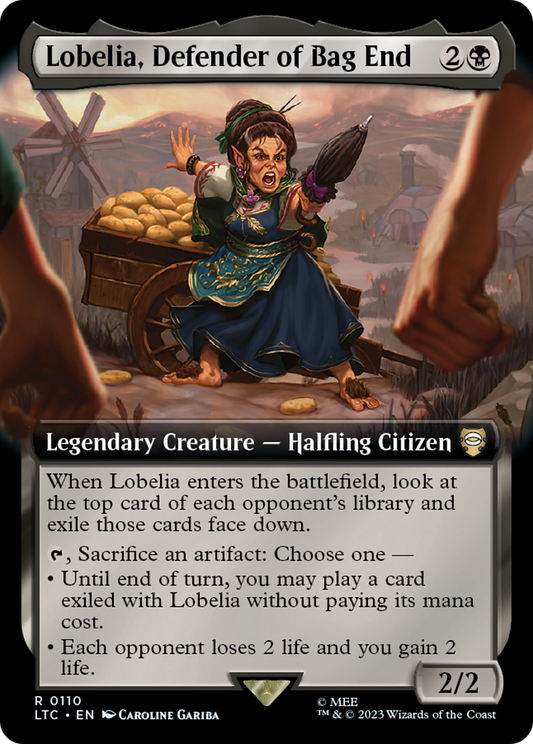 Lobelia, Defender of Bag End (LTC-110) (Extended Art)