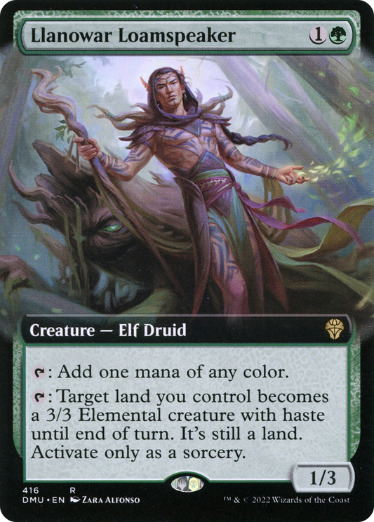 Llanowar Loamspeaker (DMU-416) (Extended Art)