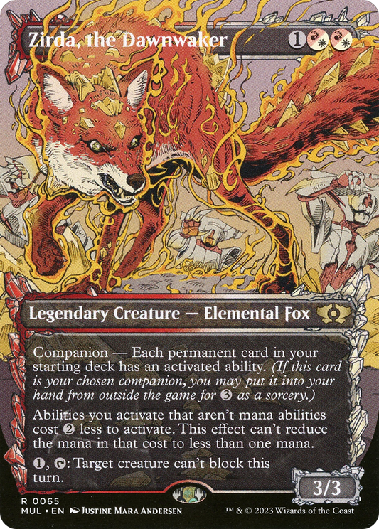 Zirda, the Dawnwaker (MUL-065) (Showcase) (Borderless) (Foil)