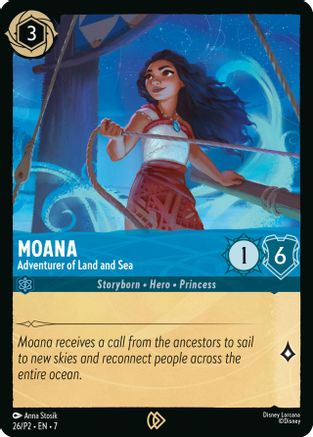 Moana - Adventurer of Land and Sea (DLPC-026) (Cold Foil)