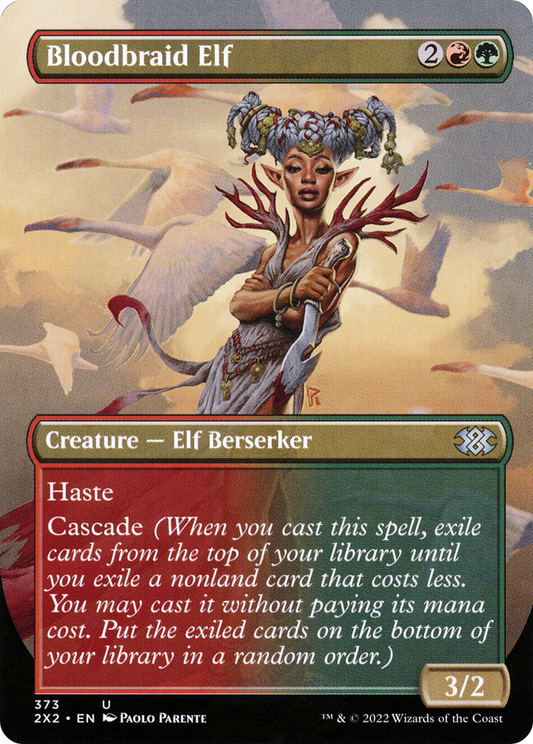 Bloodbraid Elf (2X2-373) (Borderless) (Foil)
