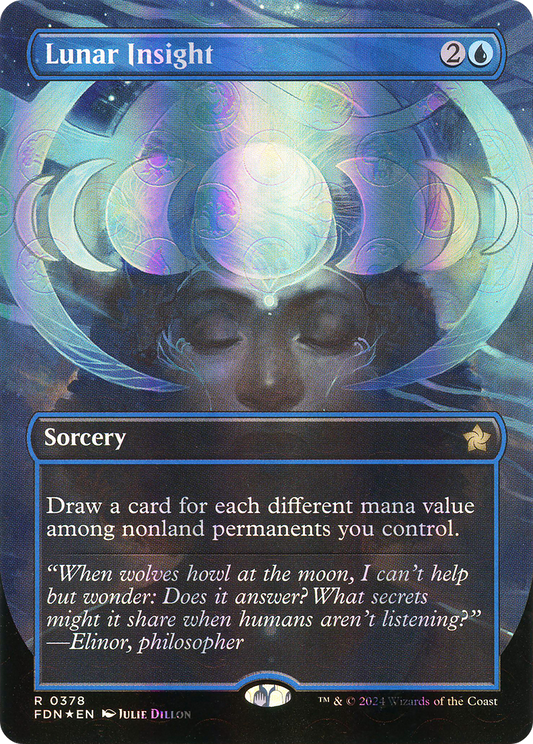 Lunar Insight (FDN-378) (Borderless) (Mana Foil)