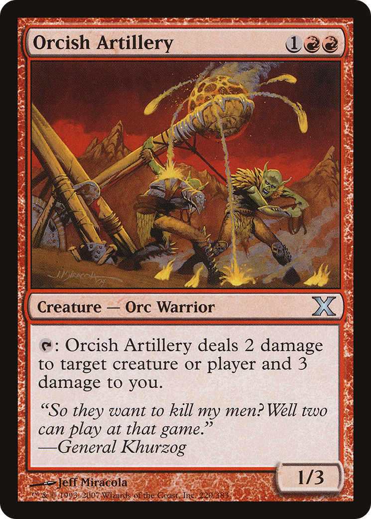 Orcish Artillery (10E-220) (Foil)