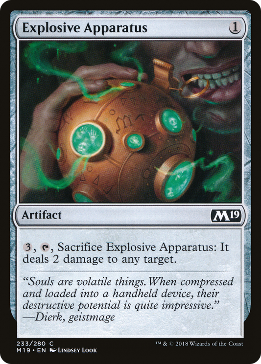 Explosive Apparatus (M19-233)