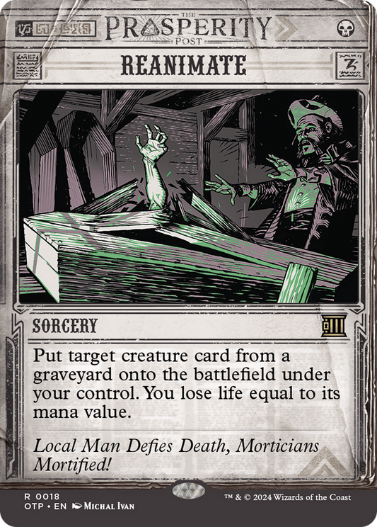Reanimate (OTP-018) (Showcase) (Borderless) (Foil)