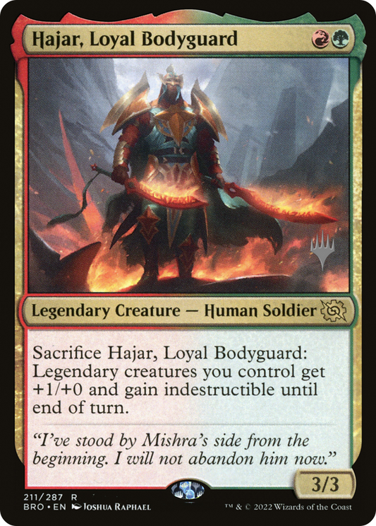 Hajar, Loyal Bodyguard (PPBRO-211P) (Foil)