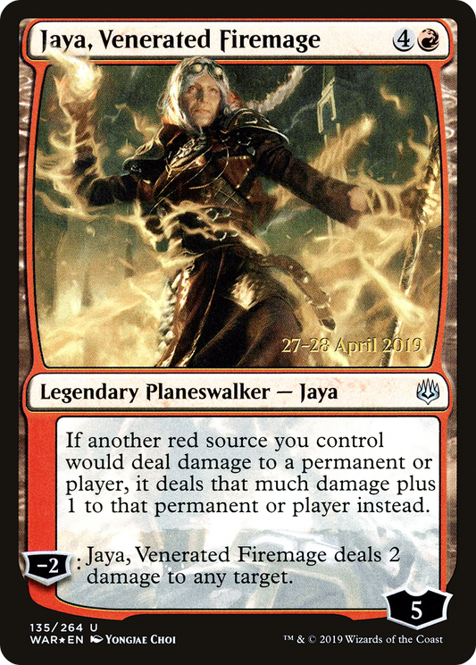Jaya, Venerated Firemage (PRE-135S) (Foil)