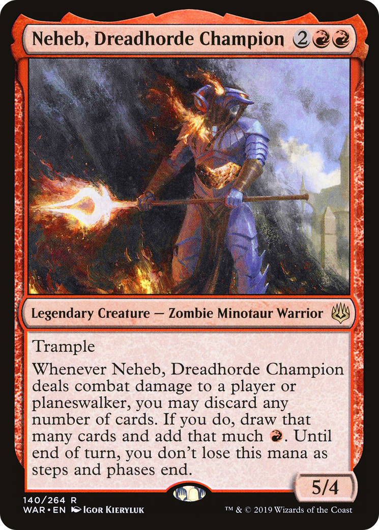 Neheb, Dreadhorde Champion (WAR-140) (Foil)