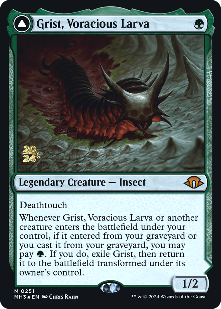 Grist, Voracious Larva // Grist, the Plague Swarm (PRE-251S) (Foil)