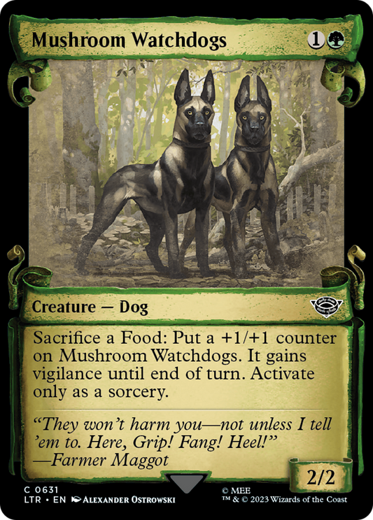 Mushroom Watchdogs (LTR-631) (Showcase) (Scroll) (Foil)