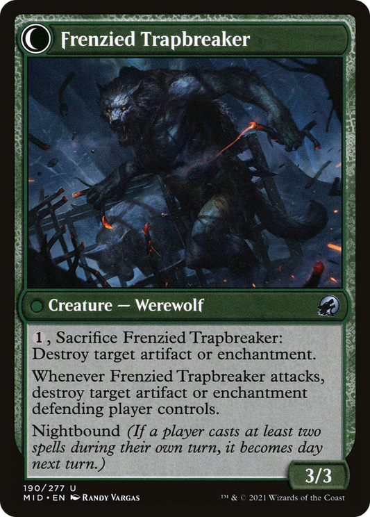 Outland Liberator // Frenzied Trapbreaker (MID-190) (Foil)