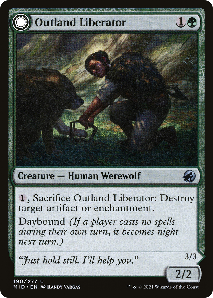 Outland Liberator // Frenzied Trapbreaker (MID-190) (Foil)