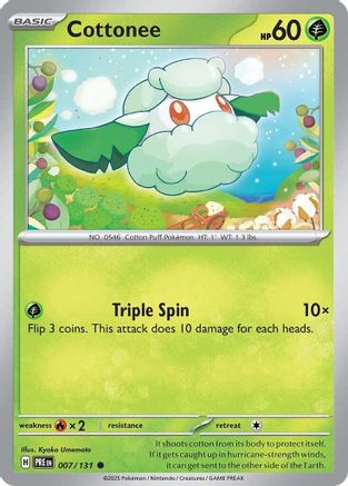 Cottonee (PRE-007) (Reverse Holofoil)