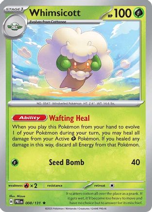 Whimsicott (PRE-008) (Reverse Holofoil)
