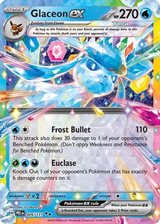 Glaceon ex (PRE-026) (Holofoil)