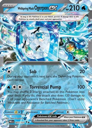 Wellspring Mask Ogerpon ex (PRE-027) (Holofoil)