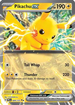 Pikachu ex (PRE-028) (Holofoil)