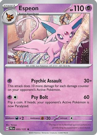 Espeon (PRE-033) (Reverse Holofoil)