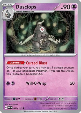 Dusclops (PRE-036) (Reverse Holofoil)