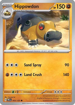 Hippowdon (PRE-053) (Reverse Holofoil)