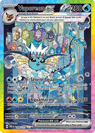 Vaporeon ex (PRE-149) (Holofoil)