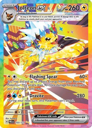 Jolteon ex (PRE-153) (Holofoil)