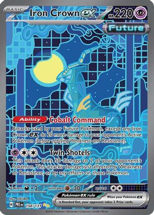 Iron Crown ex (PRE-158) (Holofoil)