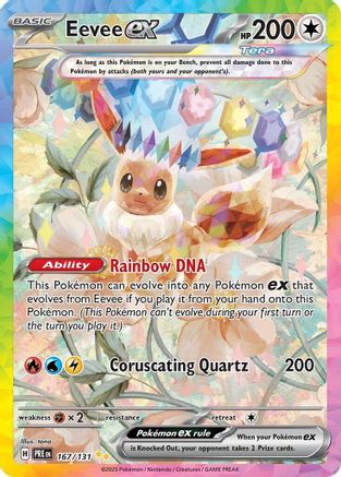 Eevee ex (PRE-167) (Holofoil)