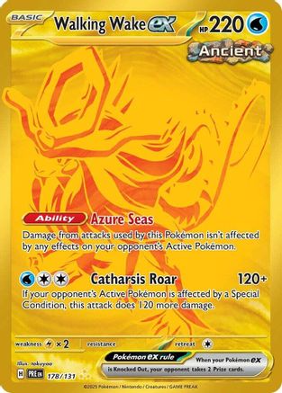 Walking Wake ex (PRE-178) (Holofoil)