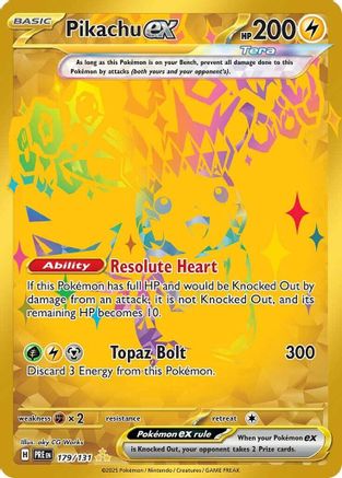 Pikachu ex (PRE-179) (Holofoil)