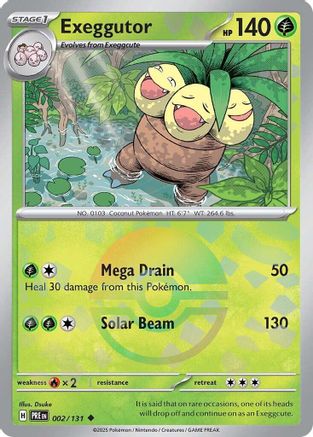 Exeggutor (Poke Ball Pattern) (PRE-002) (Holofoil)