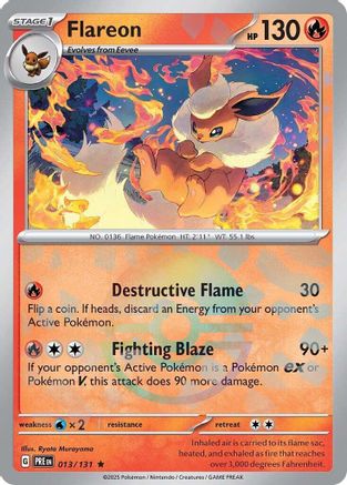 Flareon (Poke Ball Pattern) (PRE-013) (Holofoil)
