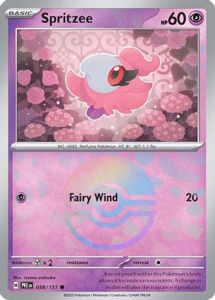 Spritzee (Poke Ball Pattern) (PRE-038) (Holofoil)