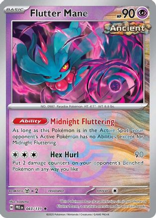 Flutter Mane (Poke Ball Pattern) (PRE-043) (Holofoil)