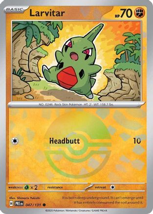 Larvitar (Poke Ball Pattern) (PRE-047) (Holofoil)