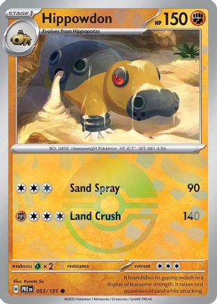 Hippowdon (Poke Ball Pattern) (PRE-053) (Holofoil)