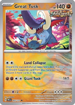 Great Tusk (Poke Ball Pattern) (PRE-055) (Holofoil)