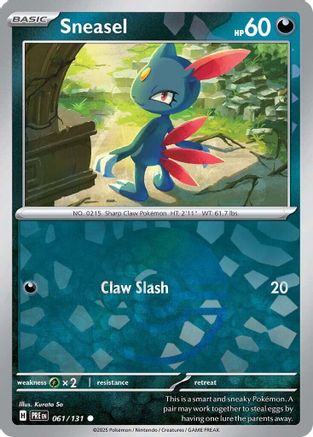 Sneasel (Poke Ball Pattern) (PRE-061) (Holofoil)