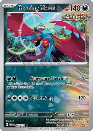Roaring Moon (Poke Ball Pattern) (PRE-065) (Holofoil)