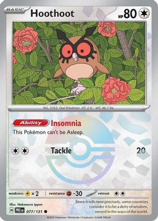 Hoothoot (Poke Ball Pattern) (PRE-077) (Holofoil)