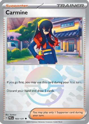 Carmine (Poke Ball Pattern) (PRE-103) (Holofoil)