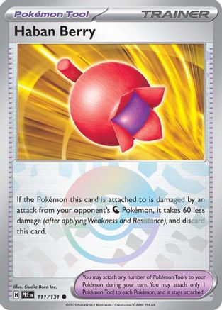 Haban Berry (Poke Ball Pattern) (PRE-111) (Holofoil)
