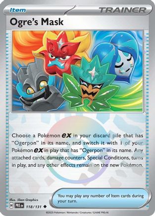 Ogre's Mask (Poke Ball Pattern) (PRE-118) (Holofoil)