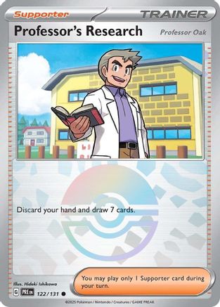 Professor's Research [Professor Oak] (Poke Ball Pattern) (PRE-122) (Holofoil)