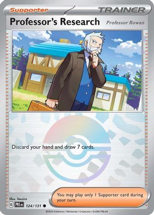 Professor's Research [Professor Rowan] (Poke Ball Pattern) (PRE-124) (Holofoil)